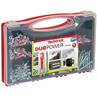 fischer 536091 Surtido de Tacos y Tornillos- rojo y gris- caja grande